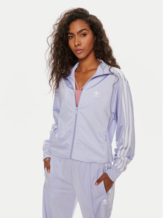 adidas Felpa adicolor Classics Loose Firebird IP0613 Viola Loose Fit Modivo
