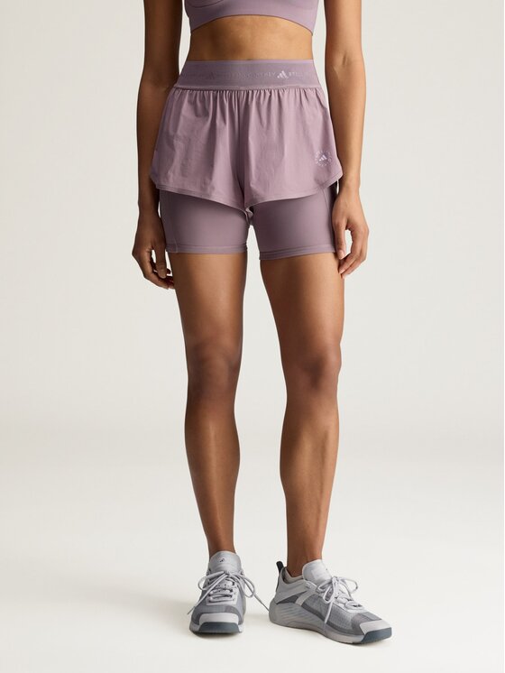 adidas by Stella McCartney adidas by Stella McCartney Szorty sportowe 152545 Fioletowy Fitted Fit