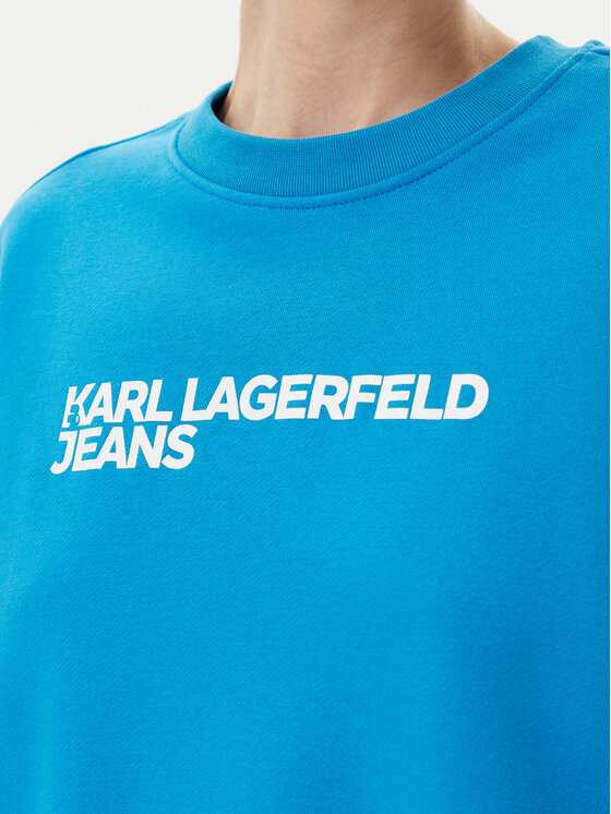 Karl Lagerfeld Jeans Karl Lagerfeld Jeans Pulóver A1W20005 Kék Regular Fit