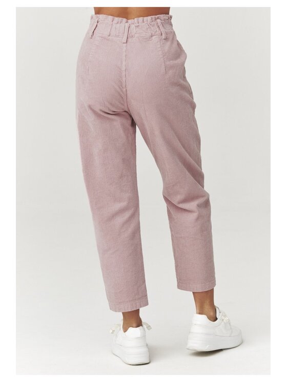 Makadamia Makadamia Jeansy C33 Różowy Baggy Fit