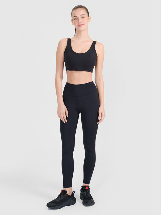 4F 4F Legginsy MULTI ACTIVE Czarny Slim Fit