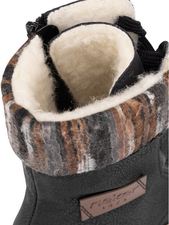 Rieker Rieker Botine Z0123-01 Negru