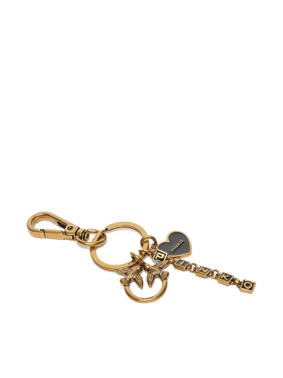 PINKO Portachiavi Heart And Logo 104262 A25U Oro, taglia : OS
