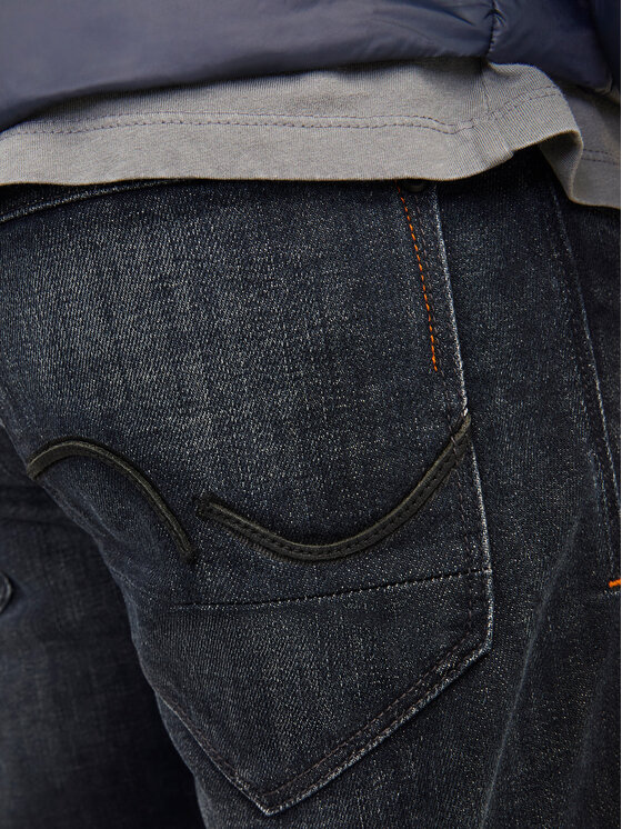 Jack & Jones Jack & Jones Jeansy Mike 12263530 Granatowy Tapered Fit
