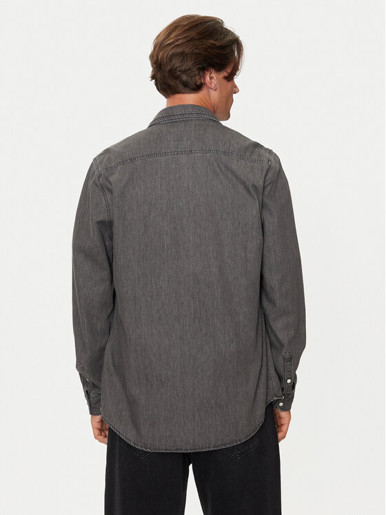 Pepe Jeans Pepe Jeans Джинсова сорочка PM308586 Сірий Regular Fit