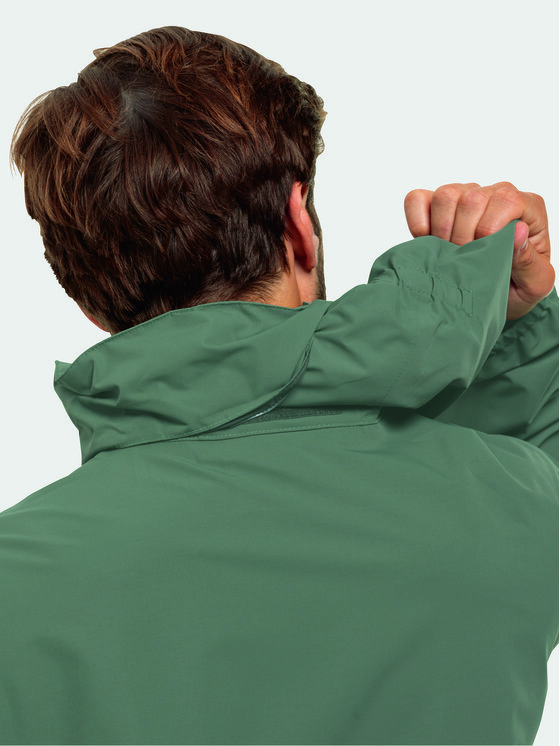 Jack Wolfskin Jack Wolfskin Vihmajope Stormy Point 1111142 Roheline Regular Fit
