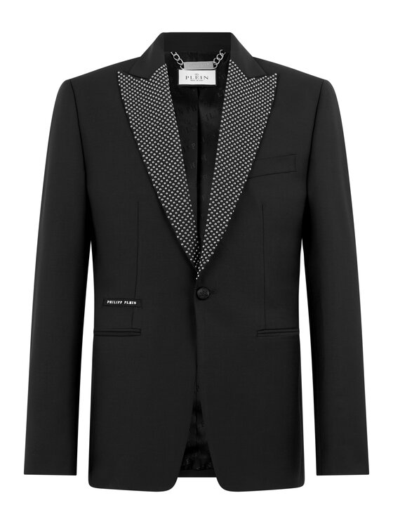 PHILIPP PLEIN PHILIPP PLEIN Marynarka 31286 Czarny Regular Fit