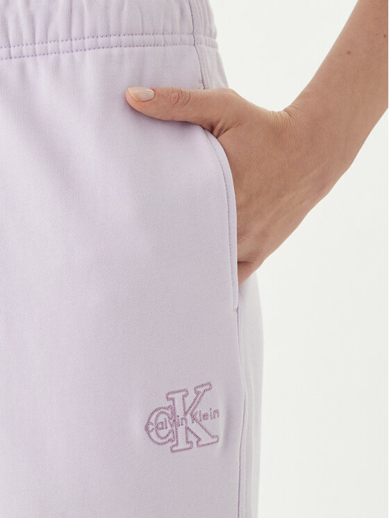 Calvin Klein Jeans Calvin Klein Jeans Pantaloni trening Embossed Monologo LV047F206G Roz Regular Fit