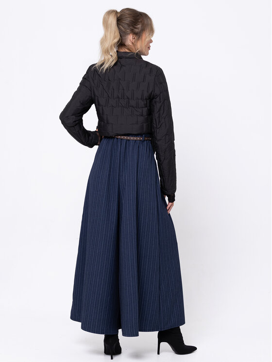 Miss LK Miss LK Spodnie materiałowe MISSLKS Granatowy Wide Leg