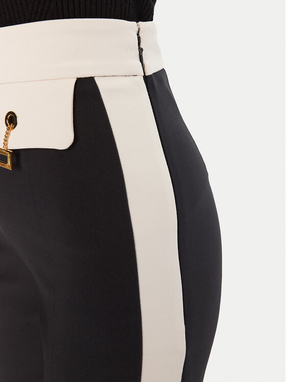 Elisabetta Franchi Elisabetta Franchi Παντελόνι υφασμάτινο PA-T01-56E2-V340 Μαύρο Regular Fit