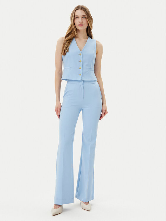 Maryley Maryley Vestă elegantă 25EB128/43MA Albastru celest Regular Fit