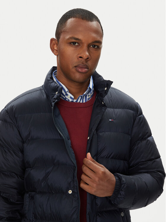 Tommy Jeans Tommy Jeans Pehelykabát DM0DM21937 Sötétkék Regular Fit