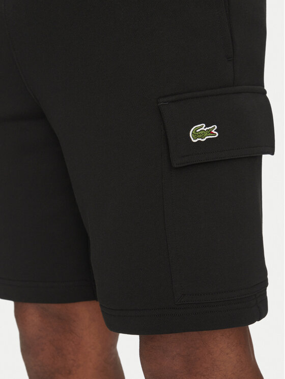 Lacoste Lacoste Sportovní kraťasy GH9743 Černá Regular Fit