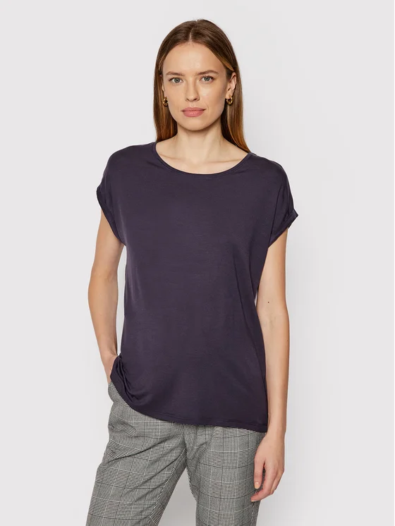Vero Moda T-Shirt Ava 10187159 Dunkelblau Relaxed Fit