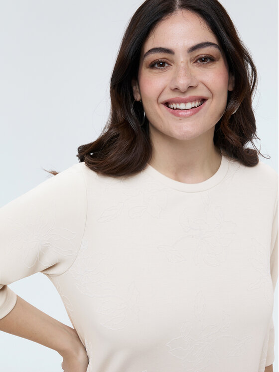 Fiorella Rubino Fiorella Rubino Felpa G859L009008N011 Bianco A-Line Fit