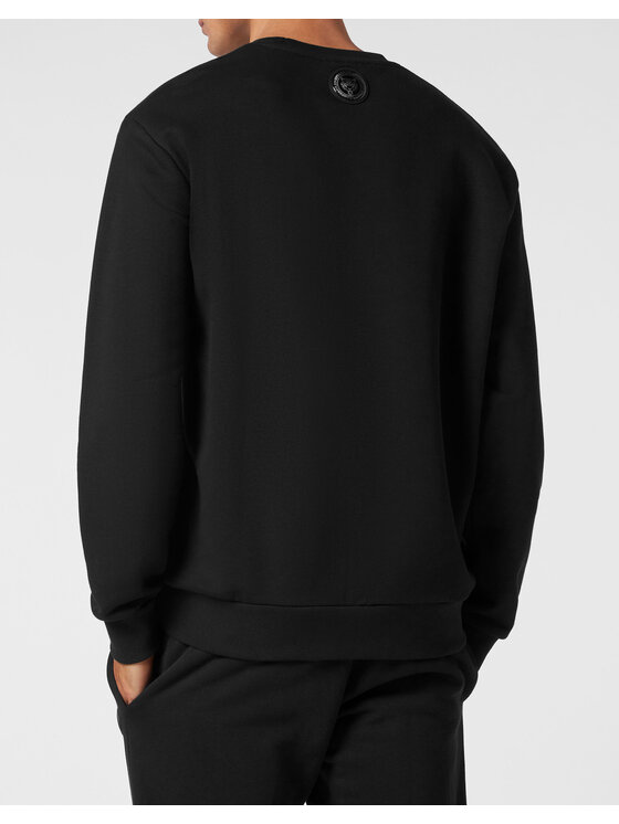 Plein Sport Plein Sport Longsleeve 13089 Czarny Regular Fit