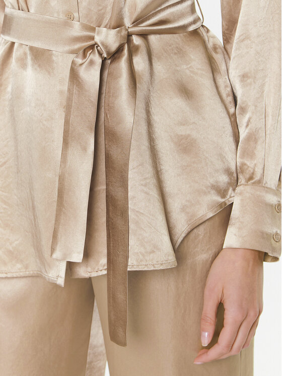 Max Mara Leisure Max Mara Leisure Košeľa Holiday 23311102 Zlatá Regular Fit