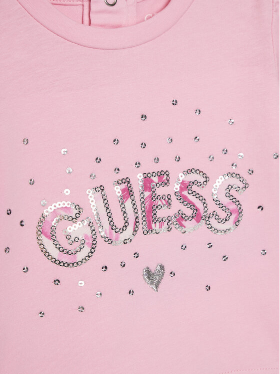 Guess Guess Súprava Tričko a šortky A5GG13 K6YW4 Ružová Regular Fit