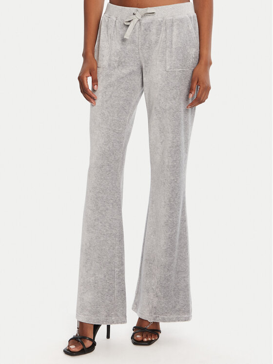 Juicy Couture Juicy Couture Donji dio trenerke Caisa JCSEBJ008 Siva Slim Fit