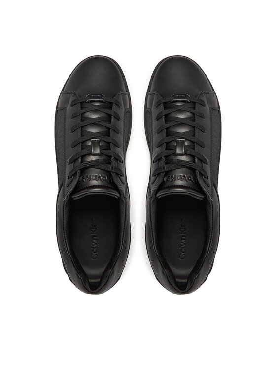 Calvin Klein Calvin Klein Sneakersy Low Top Lace Up Eyelet Jaq Mono HM0HM01815 Czarny