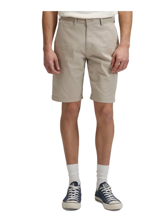 Lee Lee Szorty materiałowe Regular Chino Short Beżowy Chino Fit