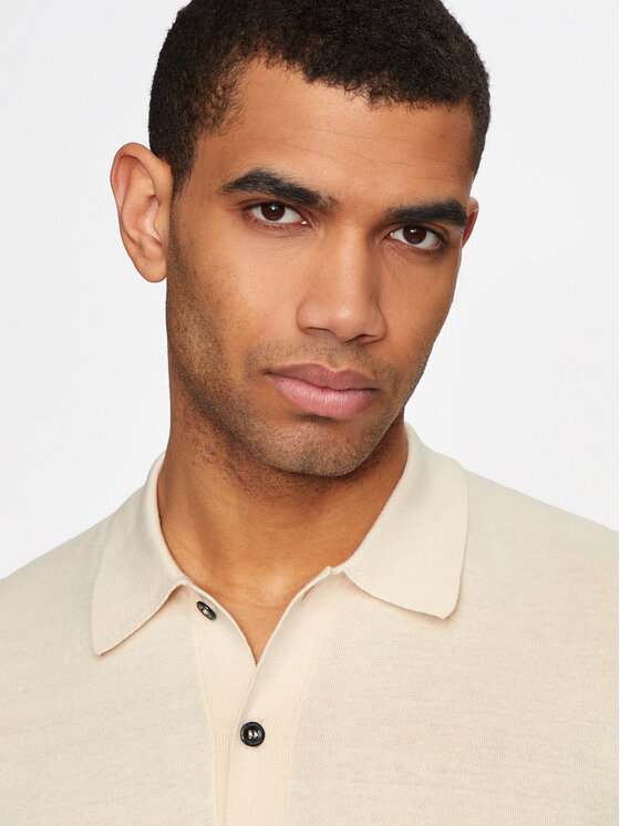 Calvin Klein Calvin Klein Polo K10K113053 Bež Regular Fit