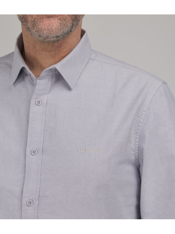 Lee Cooper Lee Cooper Koszula jeansowa VAN Szary Regular Fit