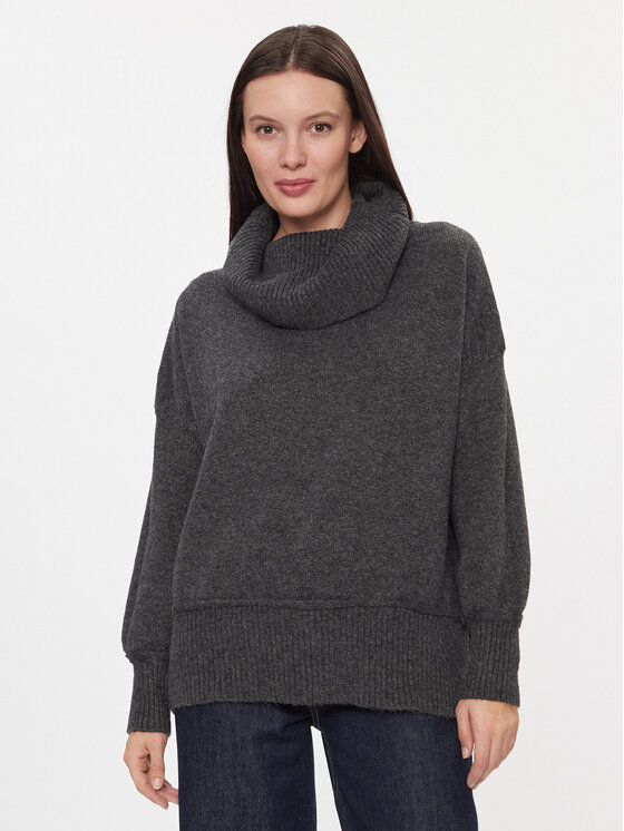 ONLY ONLY Пуловер 15306541 Сив Relaxed Fit