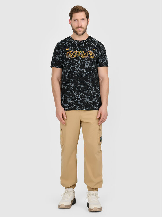 4F 4F T-Shirt MISSION READY Czarny Regular Fit