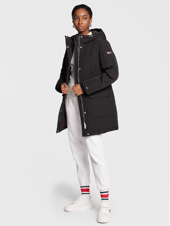 Tommy Jeans Tommy Jeans Dūnu jaka Technical DW0DW14684 Melns Regular Fit