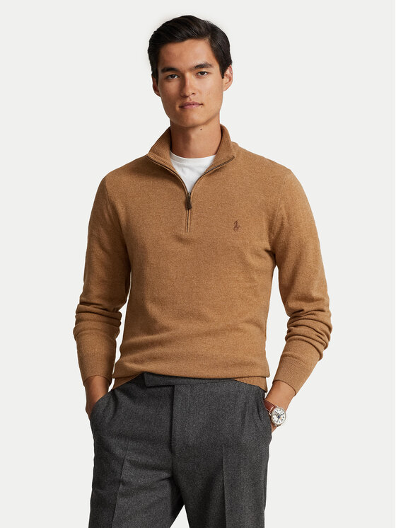 Polo Ralph Lauren Maglione 710876756013 Marrone Regular Fit Modivo