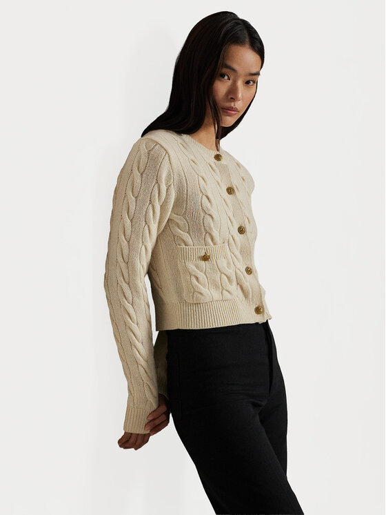 Polo Ralph Lauren Polo Ralph Lauren Kardiganas 211978312500 Écru Regular Fit