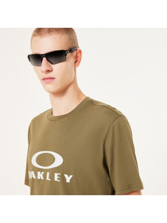 Oakley Oakley T-Shirt FOA402167 Zielony Regular Fit