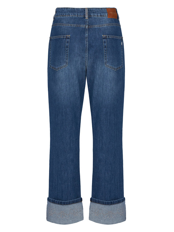 Rinascimento Rinascimento Blugi CFC0125144003 Albastru Loose Fit