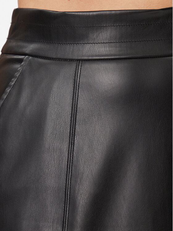 Marella Marella Gonna di pelle Schizzo 2337760239200 Nero Regular Fit