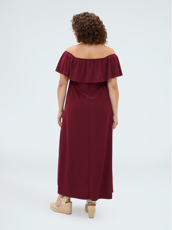 Fiorella Rubino Fiorella Rubino Sukienka wieczorowa 7000L001297N036 Bordowy A-Line Fit