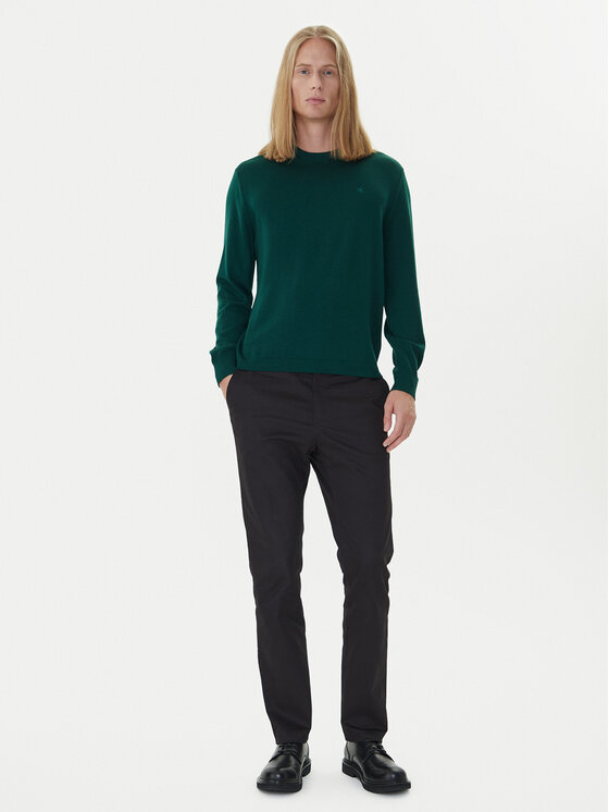 Calvin Klein Calvin Klein Svetr LV04LB305G Zelená Regular Fit