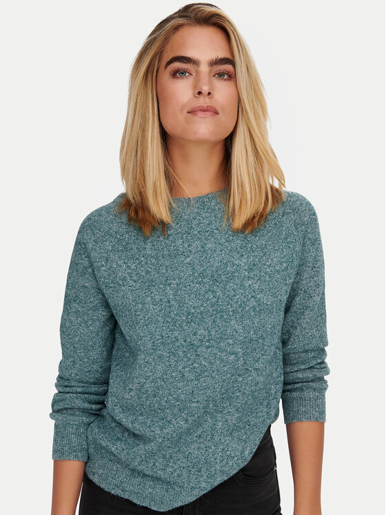 ONLY ONLY Džemper Rica 15204279 Zelena Regular Fit