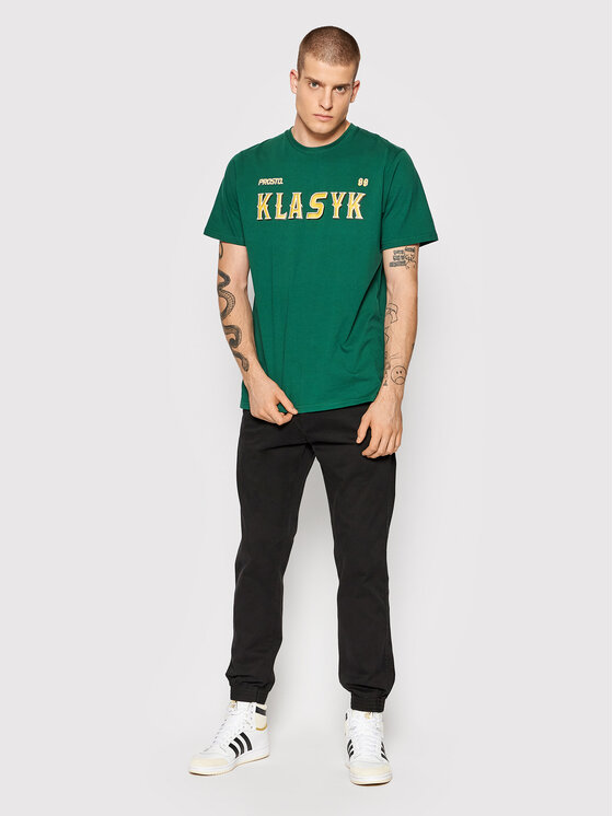 T-shirt KLASYK West 1103 Verde Regular Fit