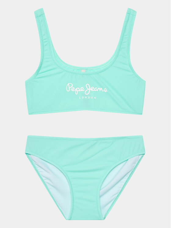 Pepe Jeans Pepe Jeans Jednodílné plavky Pepe Sc Bikini Set PGB10406 Modrá