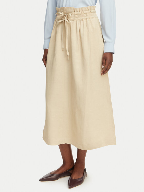 BOSS BOSS Trapez suknja C_Vakola 50558615 Bež Regular Fit