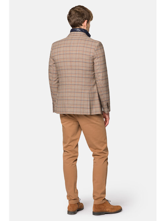 Lancerto Lancerto Marynarka Amberley MA131223000021 Beżowy Slim Fit