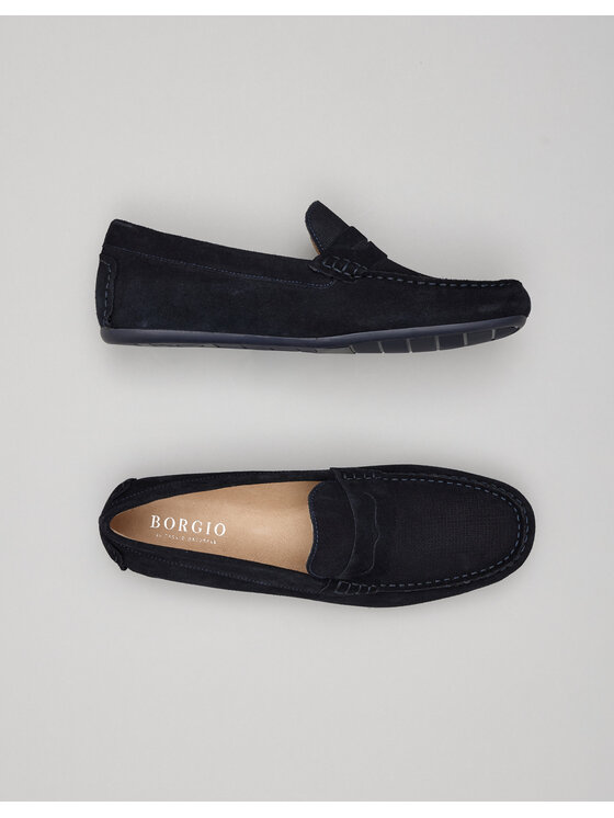 Borgio Borgio Mokasyny F300 navy Granatowy