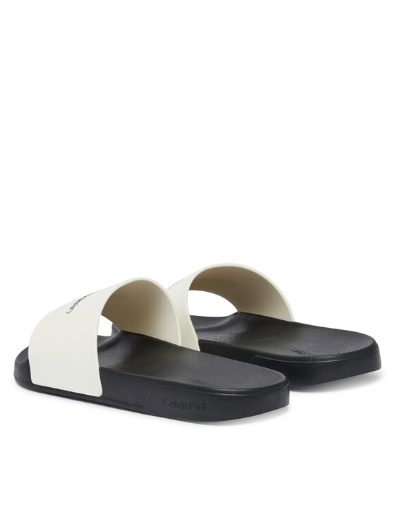 Calvin Klein Calvin Klein Şlapi Ess Slide Monobrand Cv HM0HM02107 Alb