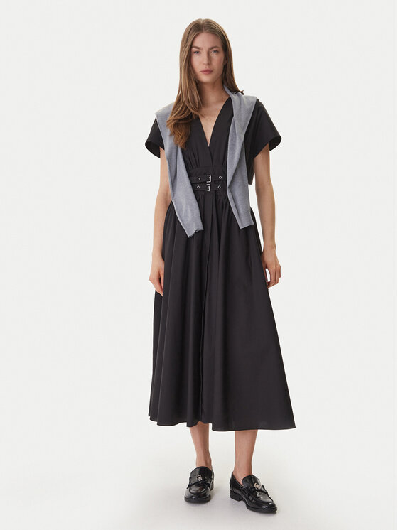 DKNY DKNY Igapäevane kleit DJ6D9194 Must Regular Fit