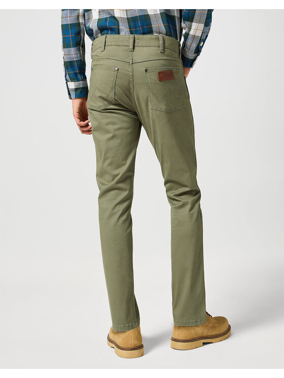 Wrangler Wrangler Spodnie materiałowe LARSTON Zielony Regular Fit