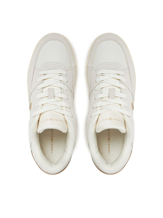 Tommy Hilfiger Tommy Hilfiger Sneakers Essential Basket Sneaker FW0FW08456 Bianco