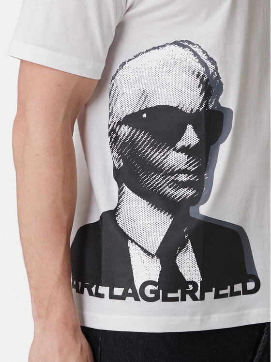 KARL LAGERFELD KARL LAGERFELD Póló 755170 562251 Fehér Loose Fit