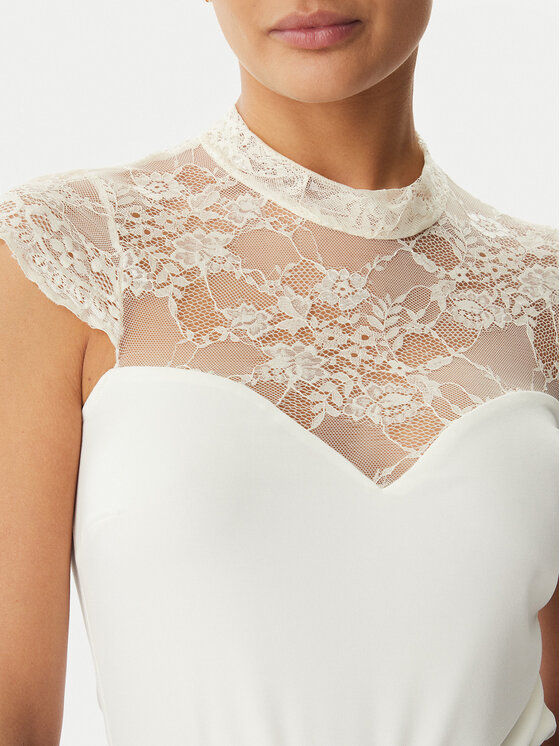 Rinascimento Rinascimento κορμάκι CFC0127525003 Λευκό Slim Fit