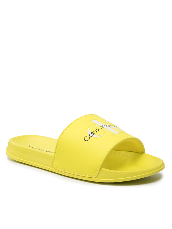 Calvin Klein Jeans Ciabatte Logo Print Pool Slide V3B0-80160-1172 S Giallo  • Modivo.it